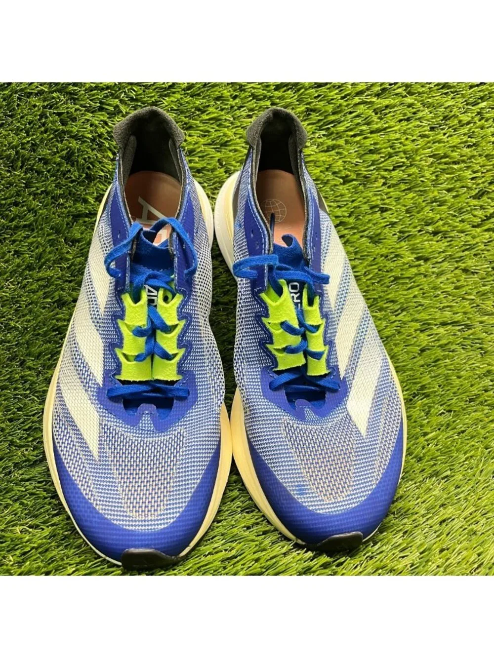 Adidas Adizero Boston 12 Womens Size 7.5 Blue Athletic Running Shoes Sneakers